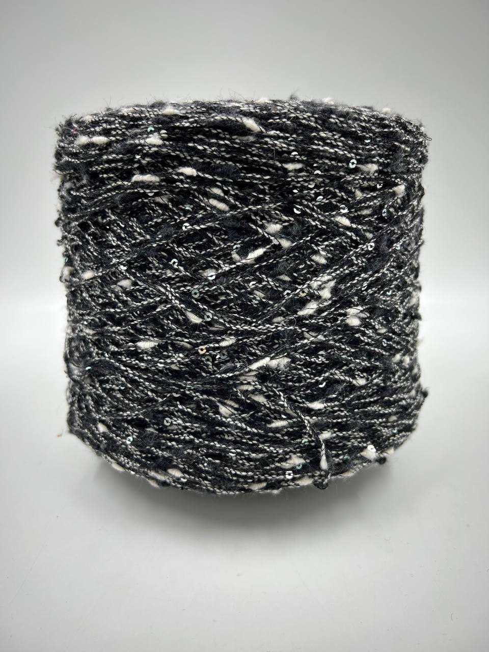 Пряжа Play, Casa Del Filato Prato-Italy, меринос, па, цвет черно-белый